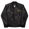 MAX Classic Leather Bomber Jacket (Black or Brown)