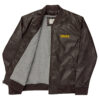 MAX Classic Leather Bomber Jacket (Black or Brown) - Image 9