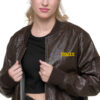 MAX Classic Leather Bomber Jacket (Black or Brown) - Image 5